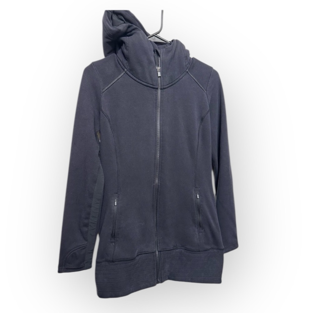Athleta Black Hooded‎ Utility Jacket XS